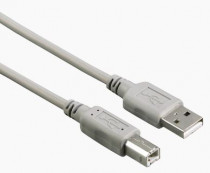 Кабель HAMA H-200901 ver2.0 USB A(f) USB B(f) 3м серый (упак.:1шт) (00200901)