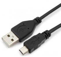 Кабель ГАРНИЗОН USB 2.0, AM/miniBM 5P, 1.8м, пакет (GCC-USB2-AM5P-1.8M)