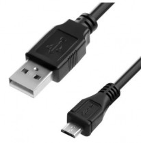 Кабель BION USB 2.0 - micro USB, AM-microB 5P, 0.5м, черный (BXP-CCP-mUSB2-AMBM-005)