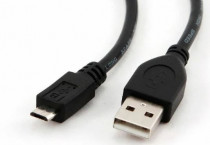 Кабель BION USB 2.0 - micro USB, AM-microB 5P, 1.8м, черный (BXP-CCP-mUSB2-AMBM-018)
