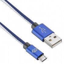 Кабель DIGMA USB (m)-micro USB (m) 0.15м синий (MICROUSB-0.15M-BL)