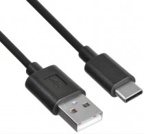 Кабель BURO USB (m)-USB Type-C (m) 0.8м черный (USB-TC-0.8B2A)