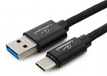 Кабель CABLEXPERT USB 3.0 CC-P-USBC03Bk-1.8 AM/Type-C, серия Platinum, длина 1.8м, черный, блистер (CC-P-USBC03Bk-1.8M)