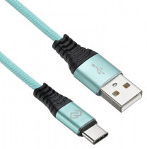 Кабель DIGMA USB (m)-USB Type-C (m) 1.2м зеленый (TYPE-C-1.2M-BRAIDED-GR)