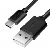 Кабель GREENCONNECT 0.3m USB 2.0, AM/CM, черный, 28/28 AWG, экран, армированный, морозостойкий, , GCR-UC1 (GCR-UC1AM-BB2S-0.3m)
