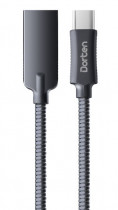 Кабель HARDIZ Dorten USB-C Steel Shell Series, 1 метр, Black (DN303600)