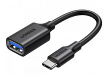 Переходник UGREEN US154 (30701) USB-C Male to USB 3.0 A Female Cable. Цвет: черный US154 (30701) USB-C Male to USB 3.0 A Female Cable - Black (30701_)