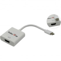 Адаптер TELECOM переходник USB 3.1 Type-Cm --> HDMI A(f) 3840x2160@30Hz, 10Gbps , 0,15m <TCA423> (TCA423B)