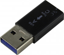 Переходник KS-IS USB Type C Female в USB 3.0 черный (KS-379)