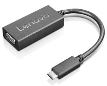 Адаптер LENOVO переходник ThinkPad черный USB-C - VGA (4X90M42956)