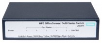 Коммутатор HP неуправляемый, 5 портов, настольный, настенный, OfficeConnect 1420 (JH327A)