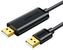 Кабель UGREEN US166 (20233) USB 2.0 Data Link Cable. Длина 2 м. Цвет: черный US166 (20233) USB 2.0 Data Link Cable 2m - Black (20233_)