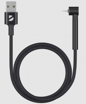 Кабель DEPPA Stand USB - Lightning, подставка, алюминий, 1м, черный. (Deppa 72294)