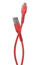 Кабель MORE CHOICE USB 2.0A для Type-C K16a TPE 1м (Red) (K16AR)