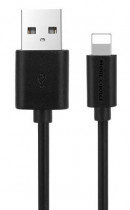 Кабель MORE CHOICE USB 2.1A для Lightning 8-pin K13i TPE 1м (Black) (K13IB)