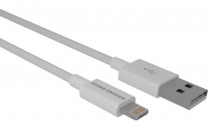 Кабель MORE CHOICE USB 2.1A для Lightning 8-pin K24i TPE 1м (White) (K24IW)