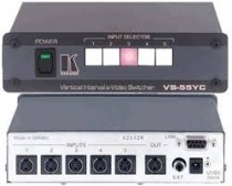 Матричный коммутатор KRAMER Electronics 5x1 сигналов S-video c переключением в интервале кадрового гасящего импульса, 120 МГц (VS-55YC)