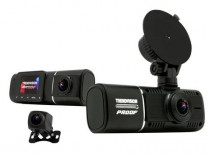 Видеорегистратор автомобильный TRENDVISION Proof PRO 3CH черный 2Mpix 1080x1920 1080p 160гр. GPS AC5701A (TVP3CHG)