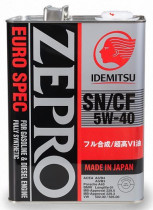 Моторное масло IDEMITSU Синтетическое Zepro Euro Spec 5W-40 4 л (1849004)