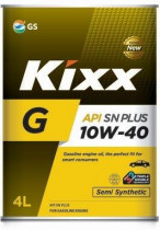 Моторное масло KIXX Полусинтетическое G Plus SN 10W-40 4л (L210944TR1)
