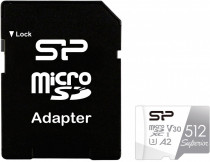 Карта памяти SILICON POWER microSDXC 512Gb Class10 Superior + adapter (SP512GBSTXDA2V20SP)
