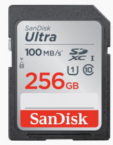 Карта памяти SANDISK 256 Гб, SDXC, Secure Digital XC, Ultra (SDSDUNR-256G-GN6IN)