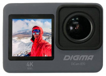 Экшн-камера DIGMA DiCam 870 серый (DC870)