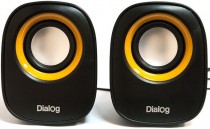 Акустическая система DIALOG 2.0, мощность 6 Вт, 200-20000 Гц, USB, Colibri (AC-06UP black)