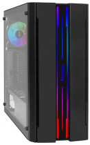 Корпус EXEGATE Midi-Tower, 600 Вт, с окном, подсветка, USB 2.0, USB 3.0, EVO-5020-NPX600, чёрный (EX292734RUS)