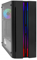 Корпус EXEGATE Midi-Tower, без БП, с окном, подсветка, USB 2.0, USB 3.0, EVO-5020, чёрный (EX292688RUS)