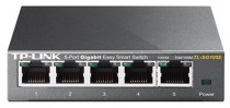 Коммутатор TP-LINK управляемый, уровень 2, 5 портов Ethernet 1 Гбит/с (TL-SG105E)