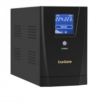 ИБП EXEGATE SpecialPro Smart LLB-2200.LCD.AVR.2SH.RJ.USB <2200VA/1300W, LCD, AVR,2*Schuko,RJ45/11,USB, металлический корпус, Black> (EX292635RUS)