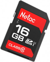 Карта памяти NETAC 16 Гб, SDHC, Secure Digital HC, чтение: 80 Мб/с, P600 (NT02P600STN-016G-R)