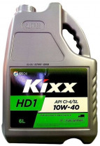 Моторное масло KIXX Синтетическое HD1 10W-40 6л (L2061360E1)