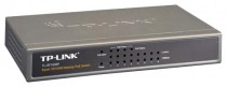 Коммутатор TP-LINK неуправляемый, 8 портов Ethernet 100 Мбит/с, поддержка PoE/PoE+, установка в стойку (TL-SF1008P)
