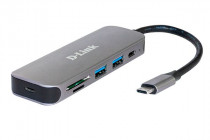 Док-станция D-LINK USB 2.0 DUB-2325 2порт. черный (DUB-2325/A1A)