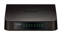 Коммутатор D-LINK неуправляемый, 16 порта 10/100Base-TX и функцией энергосбережения (DES-1016)