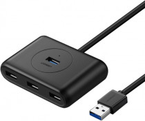 USB хаб UGREEN CR113 (20290) USB 3.0 Hub. Длина 0,5 м. Цвет: черный CR113 (20290) USB 3.0 Hub 0.5m. - Black (20290_)