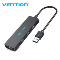 USB хаб VENTION 4 Ports USB3.0 HUB 0.15M Black (CHKBB)