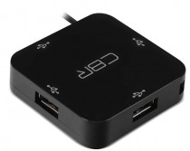 USB хаб CBR 4 порта. USB 2.0, Поддержка Plug&Play. Длина провода 12,5+-2см. (CH 132)