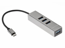 USB хаб TELECOM USB 3.1 Type-C -->4 USB3.0, Aluminum Shell, 0.2м (TA310C)