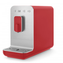 Кофемашина SMEG автоматическая 50's Style, зерновой, 1.4л, красный/серебристый, 1350Вт (BCC01RDMEU)