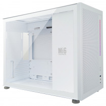 Корпус 1STPLAYER Mini-Tower, без БП, с окном, USB 3.0, USB Type-C, MIKU Mi6, белый (Mi6-WH)
