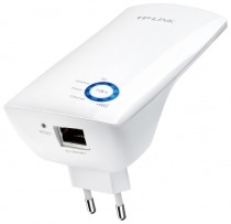 Повторитель беспроводного сигнала TP-LINK Wi-Fi, 2.4 ГГц, стандарт Wi-Fi: 802.11n, максимальная скорость: 300 Мбит/с, скорость портов: 100 Мбит/сек (TL-WA850RE)