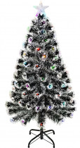 Ёлка CHRISTMAS искусственная новогодняя светодиодная с подсветкой 120 см белая (203-1) (BC-203-1)