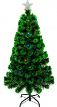 Ёлка CHRISTMAS искусственная новогодняя светодиодная с подсветкой 120 см зеленая (203-2) (BC-203-2)