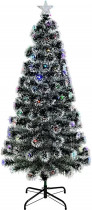 Ёлка CHRISTMAS искусственная новогодняя светодиодная с подсветкой 150 см белая (202-1) (BC-202-1)
