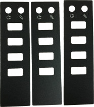 ПФХ наклейка FOXLINE PVC sticker for 2*USB2.0+2*USB3 for FL-302 (FL-SP302PVCU2U3)