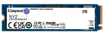 SSD накопитель KINGSTON M.2 2280 2000GB NV2 Client SSD NVMe™ PCIe Gen 4.0 x 4, 3500/2800, IOPS K, MTBF M, , MB, 640TBW, 1.5DWPD, , RTL (SNV2S/2000G)