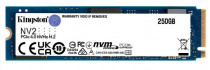 SSD накопитель KINGSTON M.2 2280 250GB NV2 Client SSD NVMe PCIe Gen 4.0 x 4, 3000/1300, 80TBW, 1.5DWPD, RTL (SNV2S/250G)